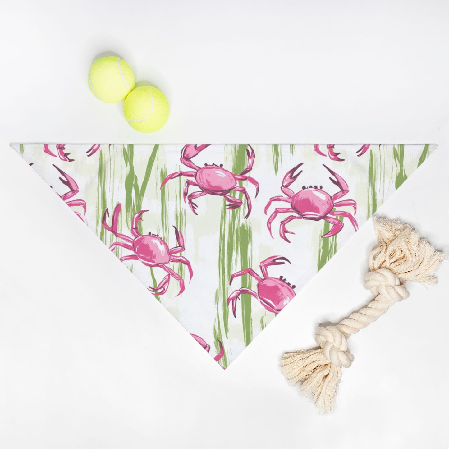 Pink Crab Pet Bandana