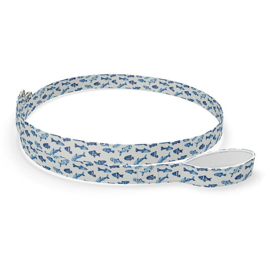 Fish School Dog Leash White