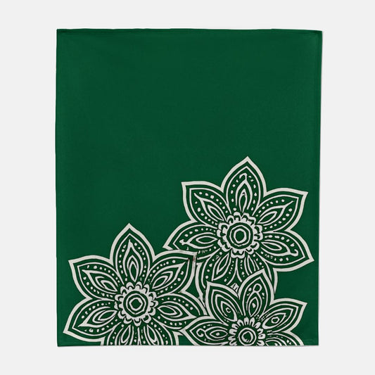 Flowers Sweatshirt Blanket - 50" x 60"