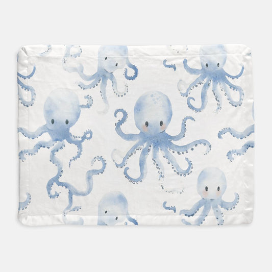 Baby Octopus Satin Trim Blanket