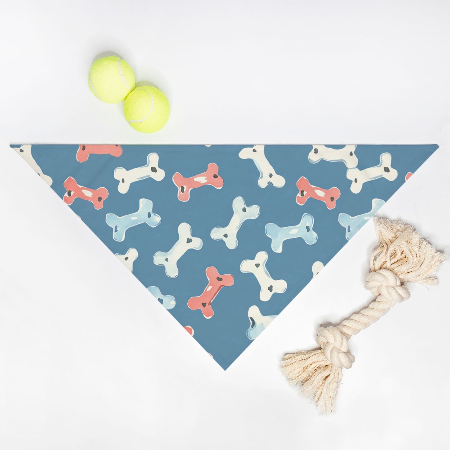 Bones Pet Bandana Blue/White/Red
