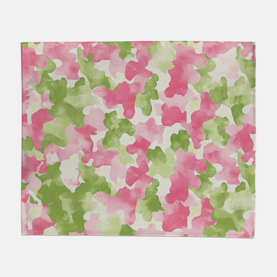Preppy Camo Sweatshirt Blanket - 50" x 60"