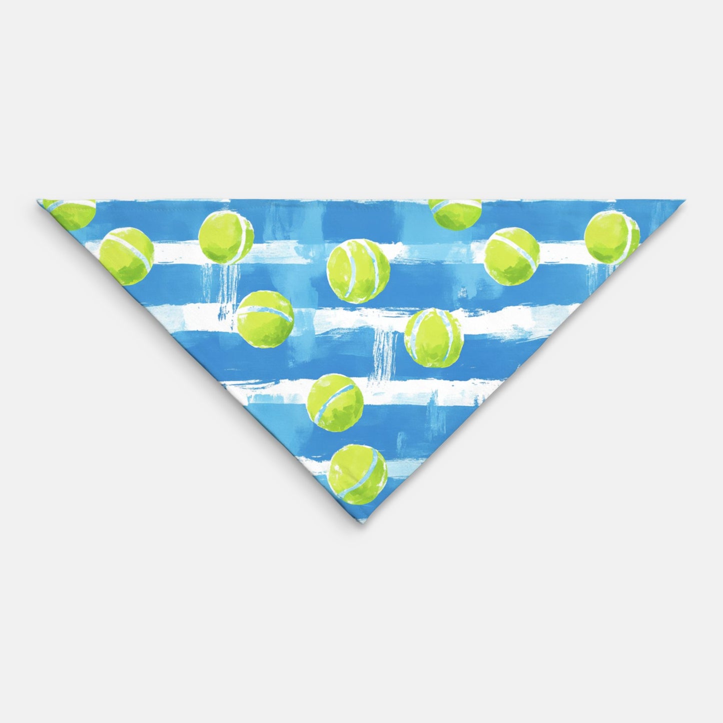 Tennis Ball Pet Bandana Bright Blue