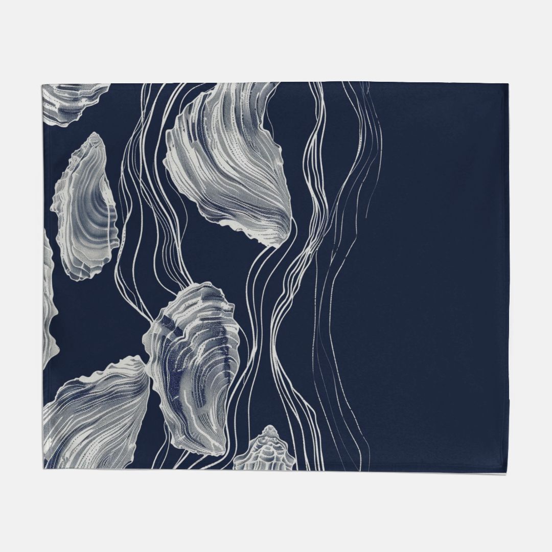 Oyster Sweatshirt Blanket - 50" x 60"