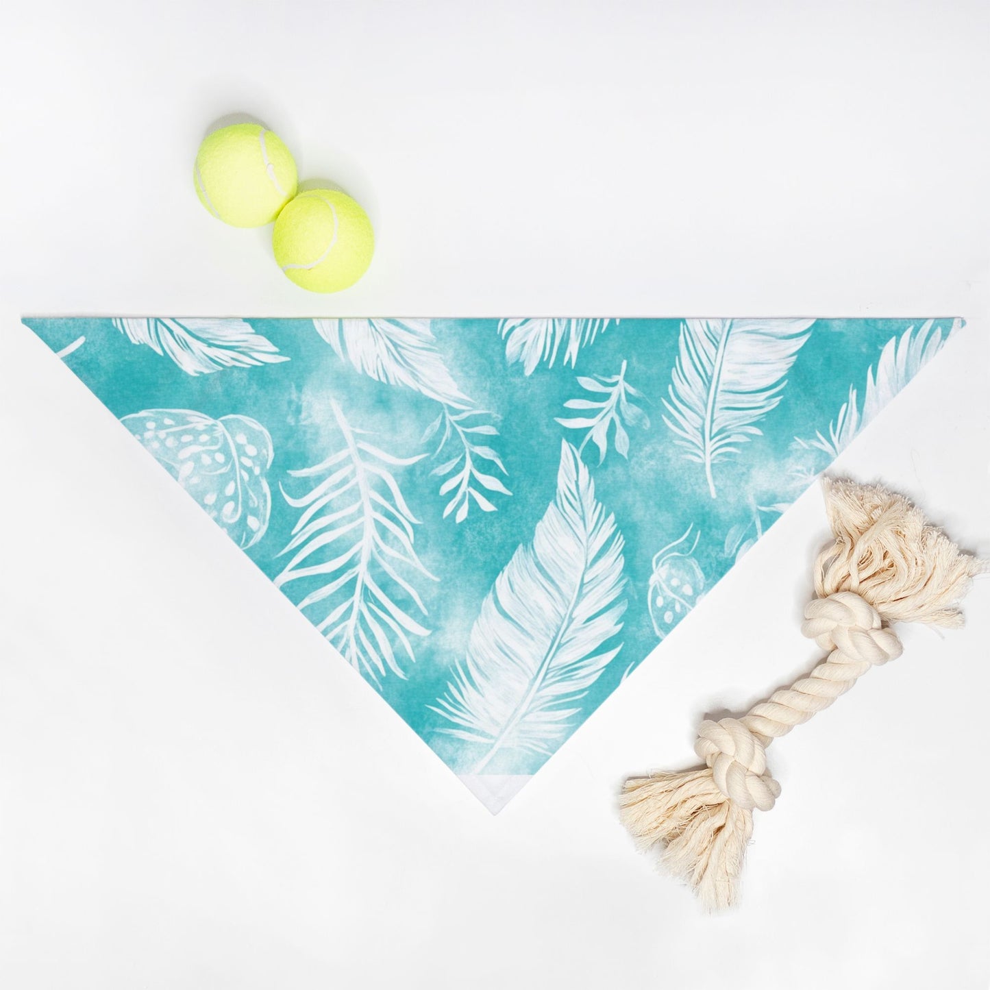 Feather Pet Bandana Aqua