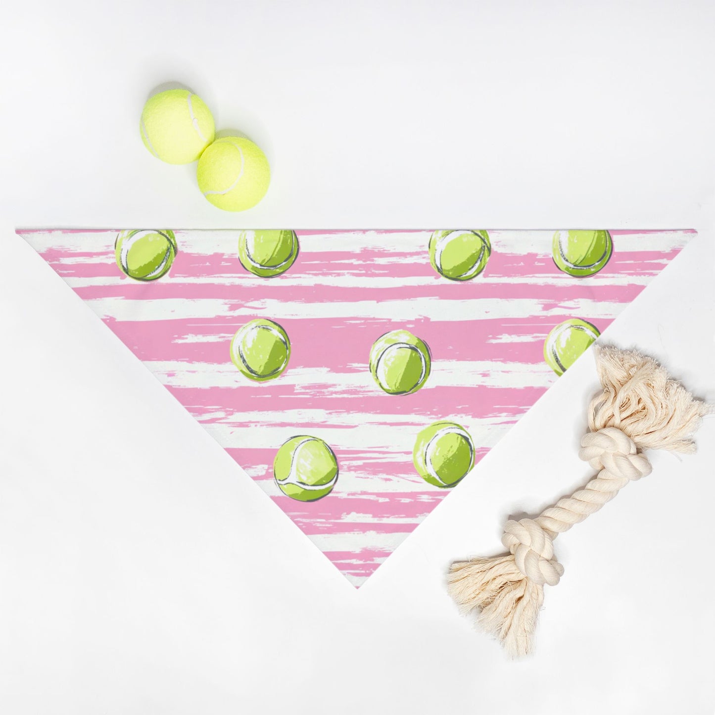Tennis Ball Pet Bandana Pink