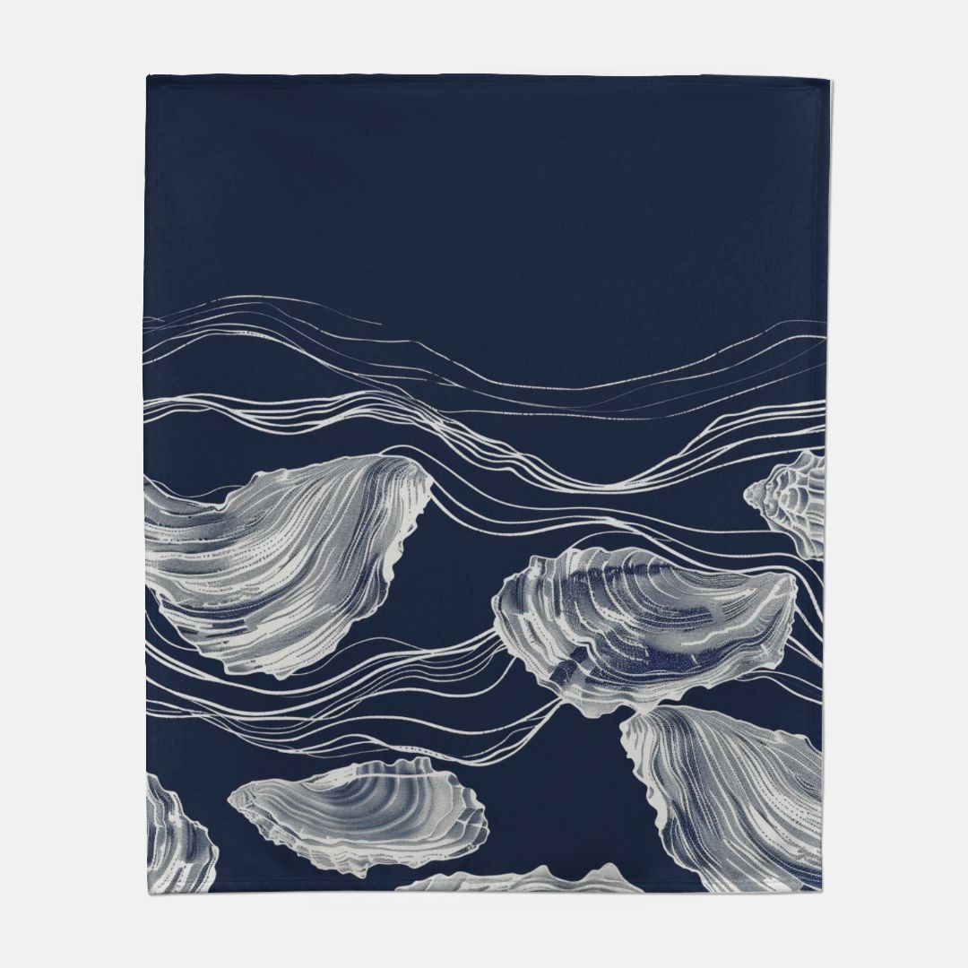 Oyster Sweatshirt Blanket - 50" x 60"