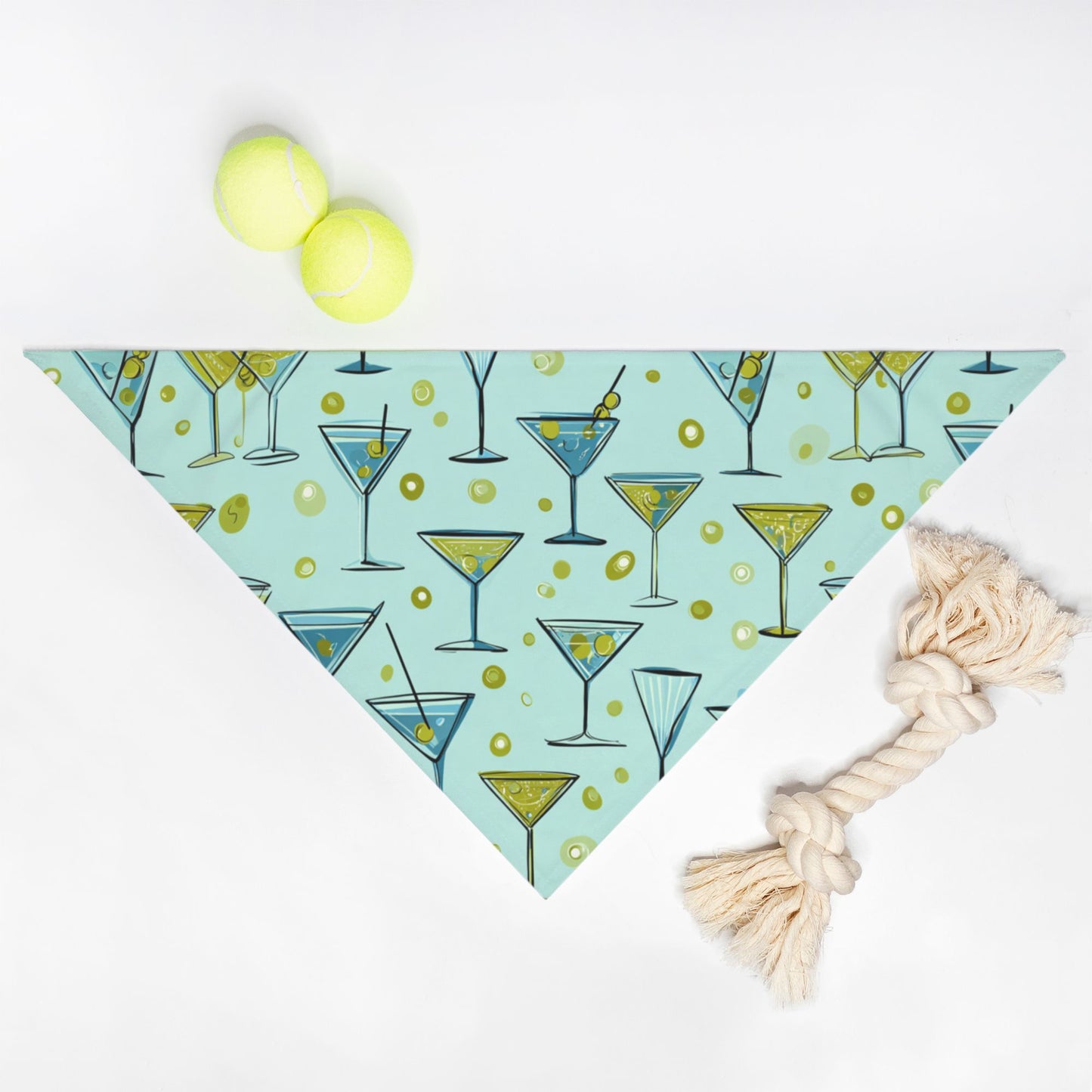 Martini Pet Bandana Blue
