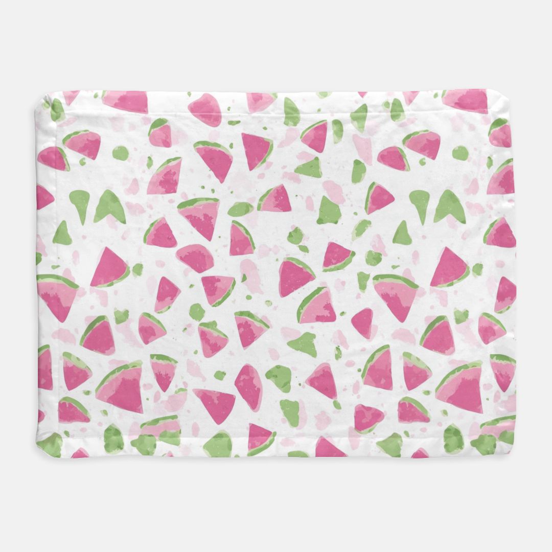 Watermelon Satin Trim Blanket