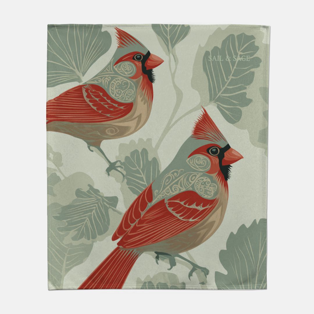 Cardinal Sweatshirt Blanket 50" x 60"