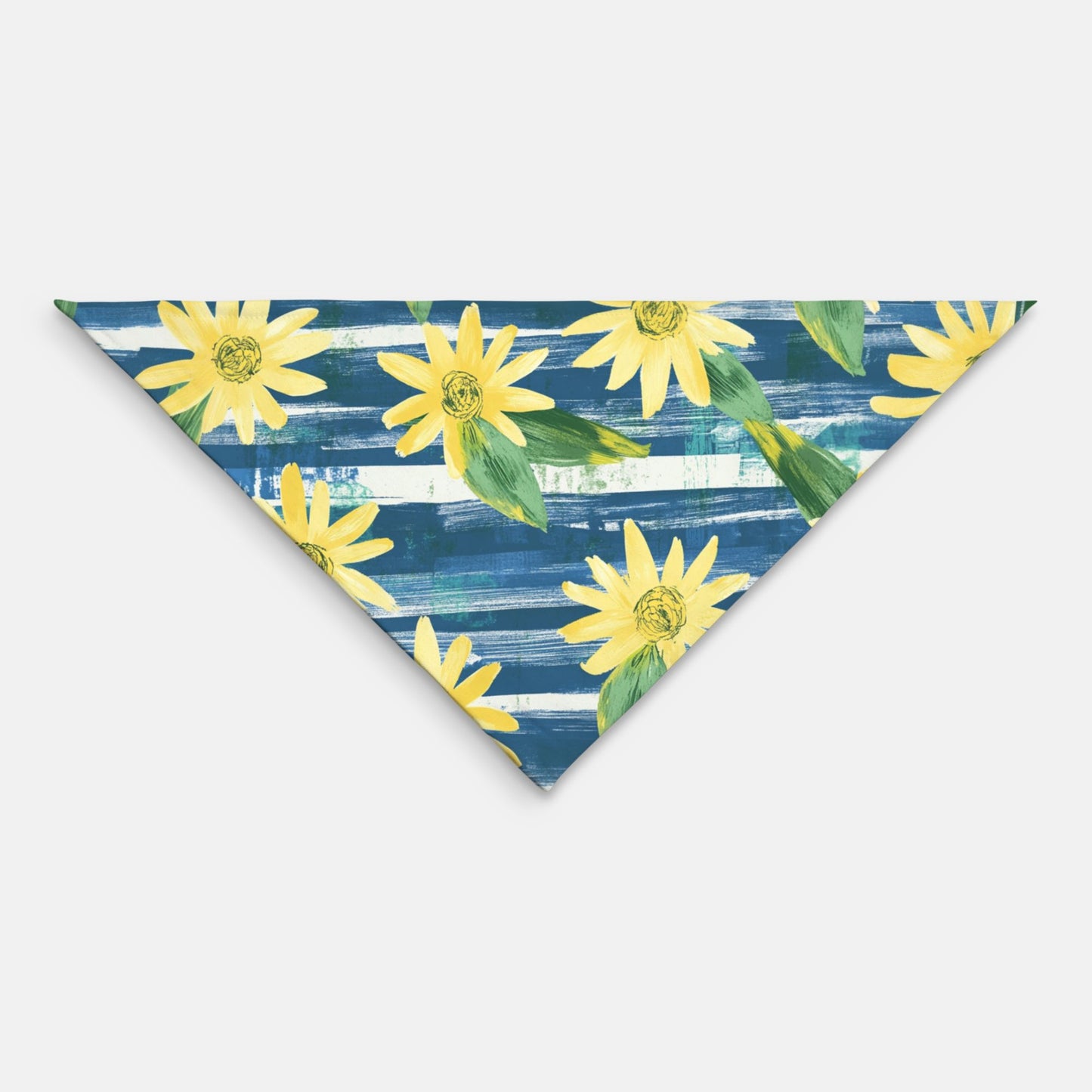 Sunflower Pet Bandana Blue Stripes