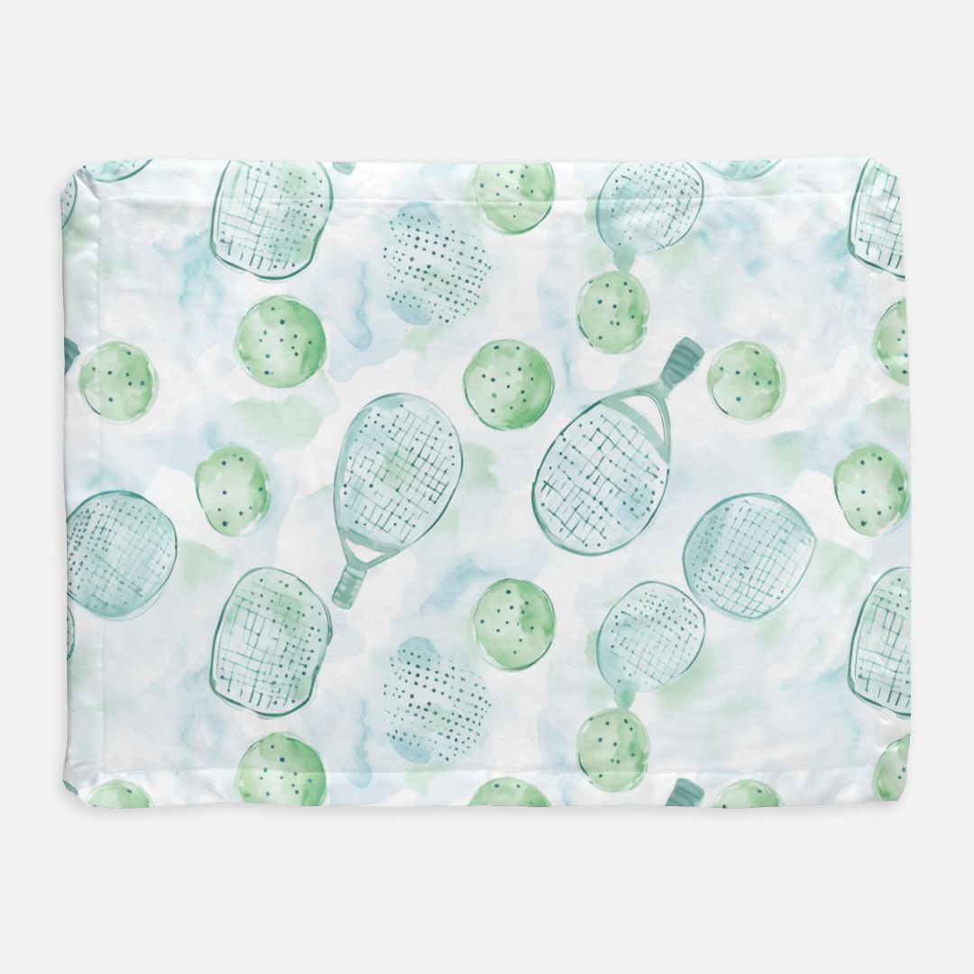 Pickleball Satin Trim Blanket