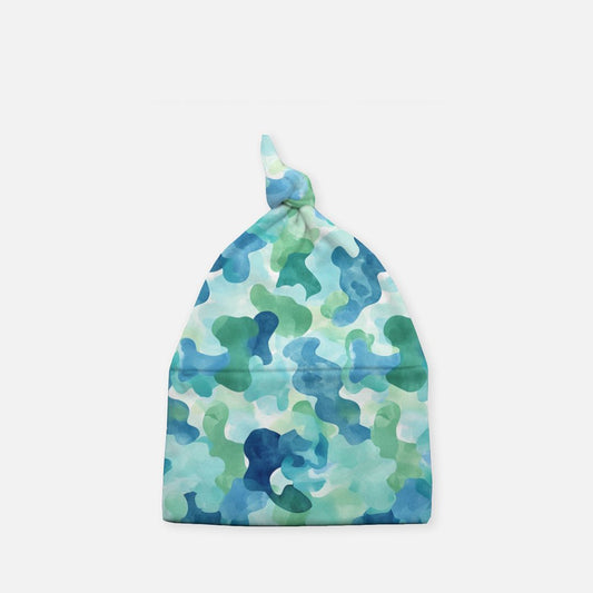 Seaglass Camo Baby Knotted Beanie