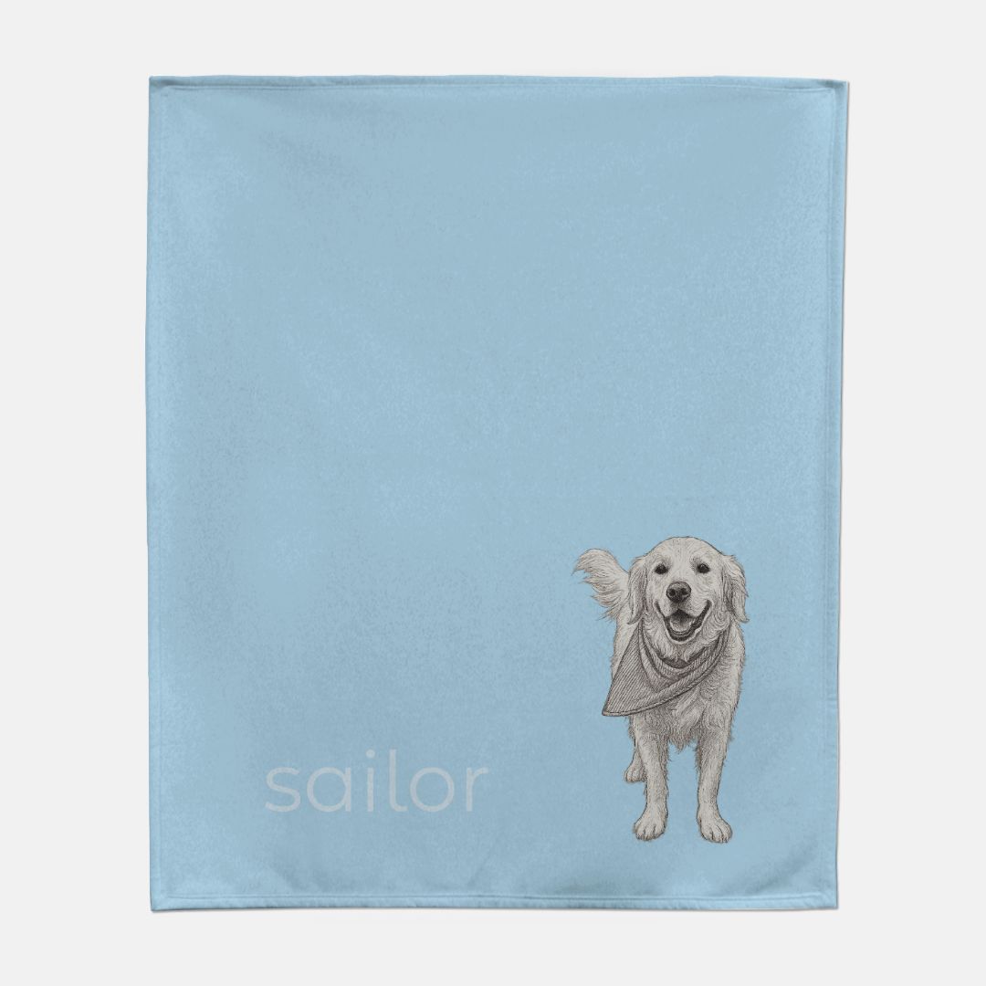 Custom Pet Sweatshirt Blanket