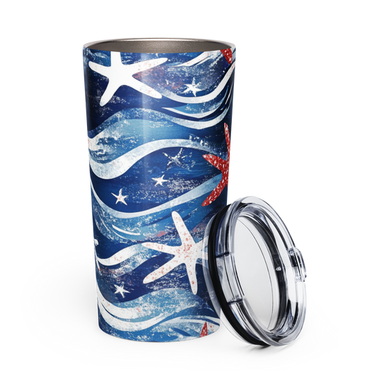 Patriotic Starfish Stainless Steel Tumbler