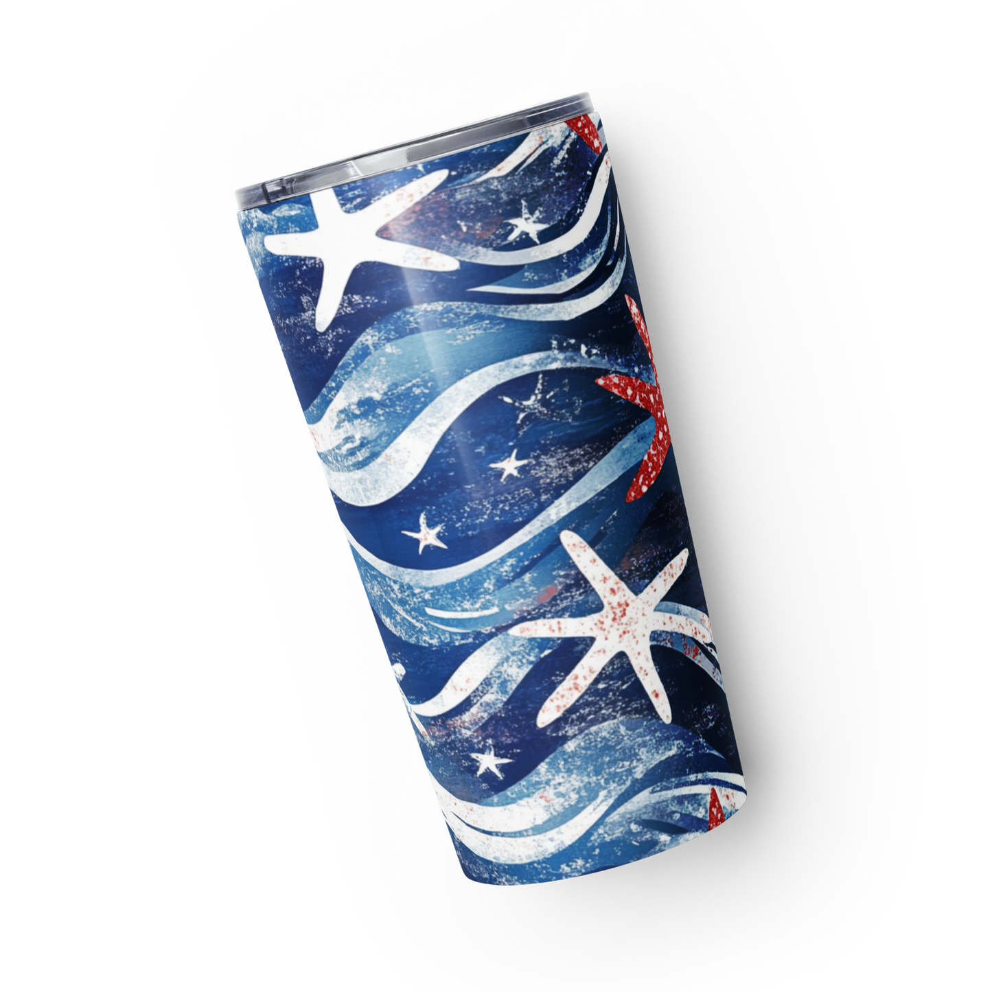 Patriotic Starfish Stainless Steel Tumbler