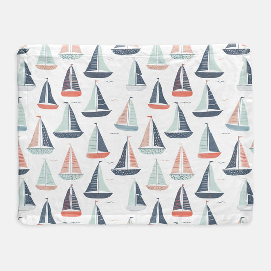 Sailboat Satin Trim Blanket