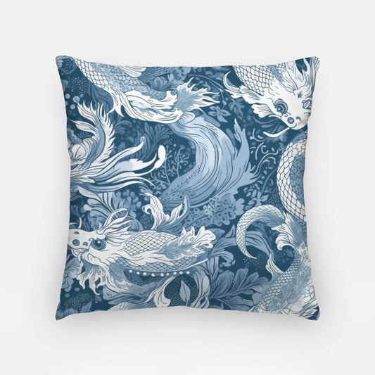 Angry Serpent Artisan Pillow Case 18 Inch