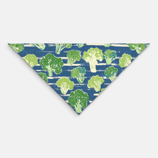 Broccoli Pet Bandana Green/Blue