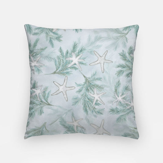 Winter Starfish Artisan Pillow Case 18 Inch