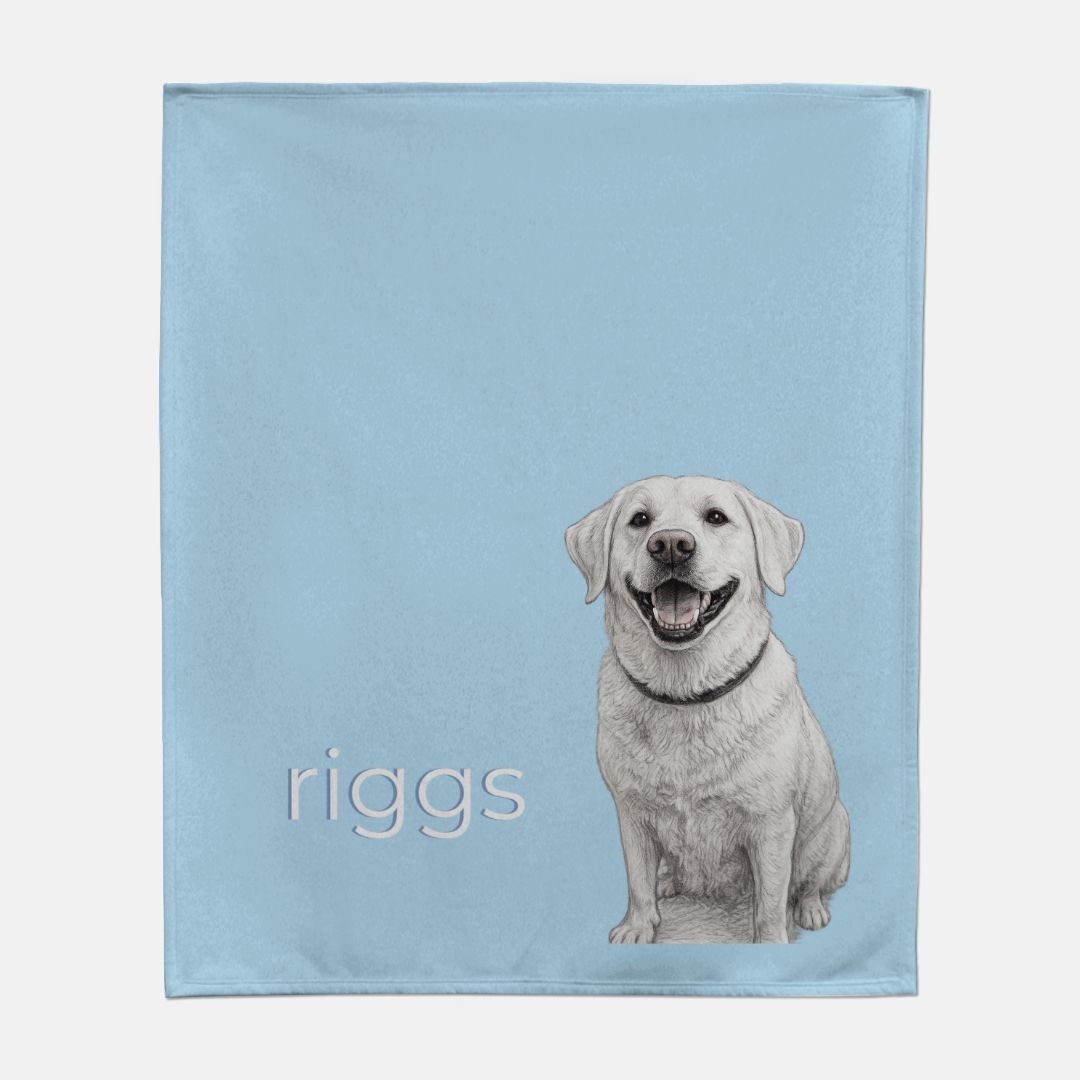 Custom Pet Sweatshirt Blanket