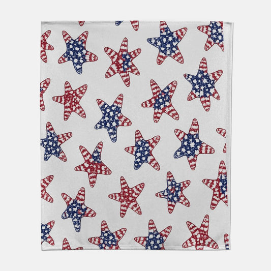 Patriotic Starfish Sweatshirt Blanket