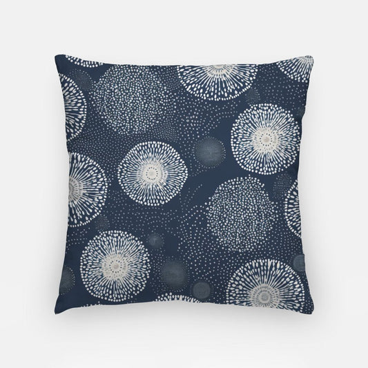 Batik Modern Circles Artisan Pillow Case 18 Inch