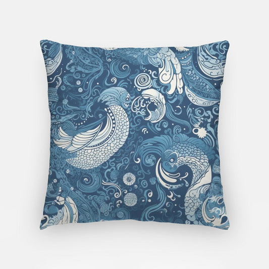 Serpent Artisan Pillow Case 18 Inch