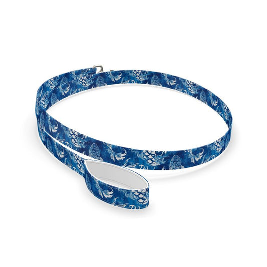 Fish Dog Leash Abstract Blue