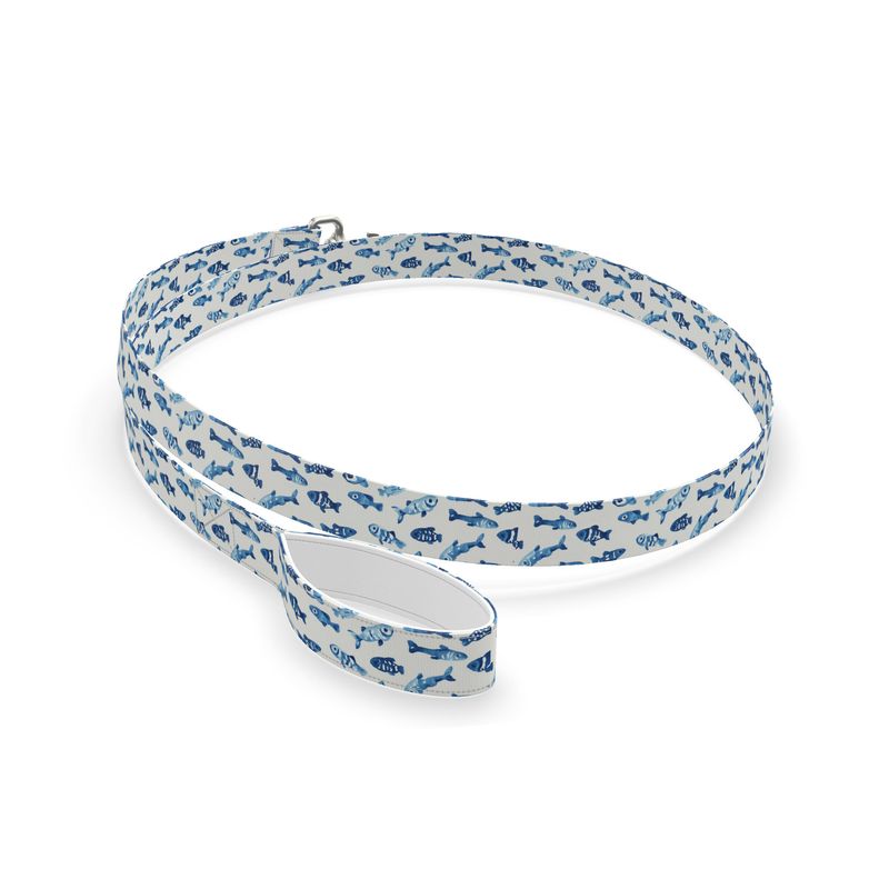 Fish School Dog Leash White