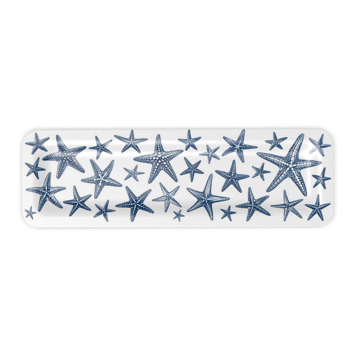 Blue & White Starfish Tray