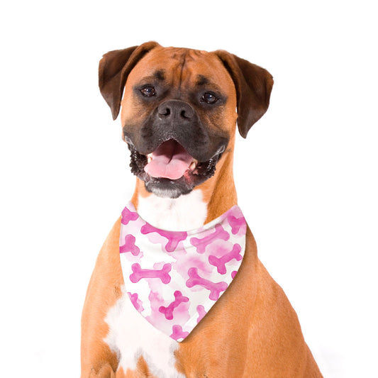 Bones Pet Bandana Hot Pink