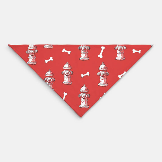 Red Hydrant Pet Bandana