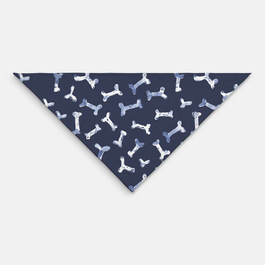 Bones Pet Bandana Navy