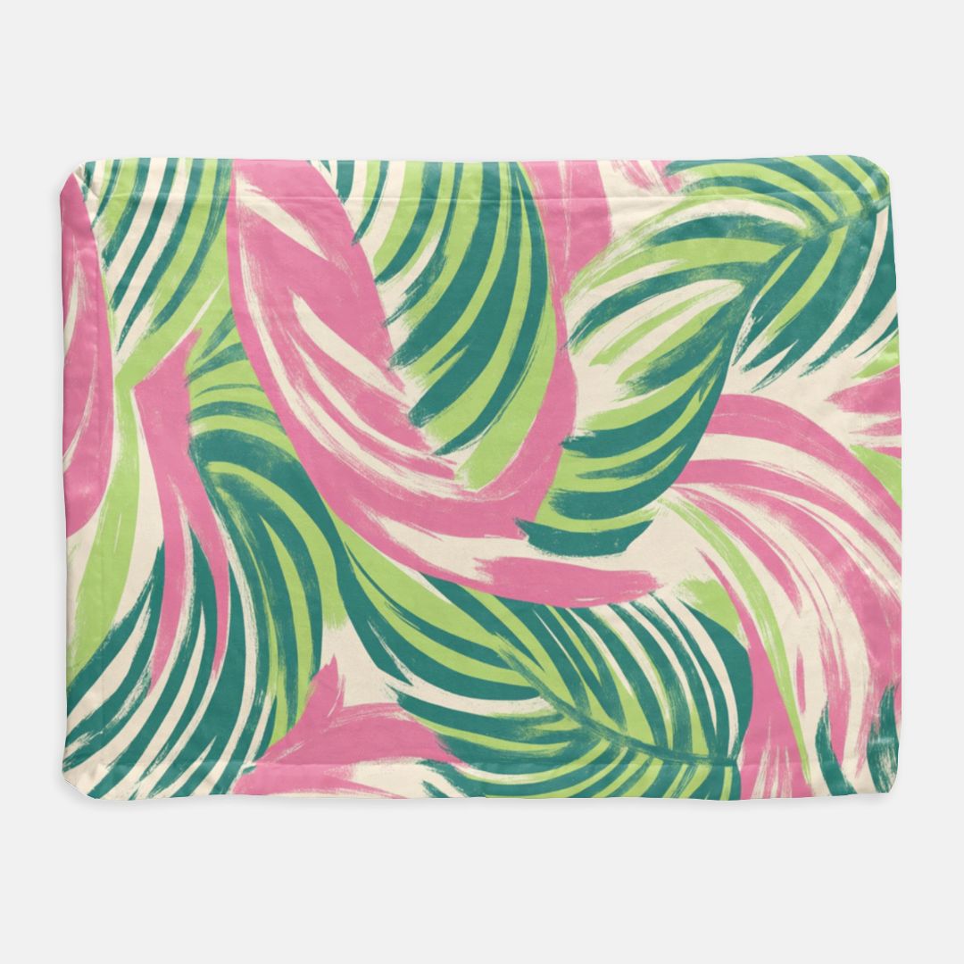 Swirls Satin Trim Blanket