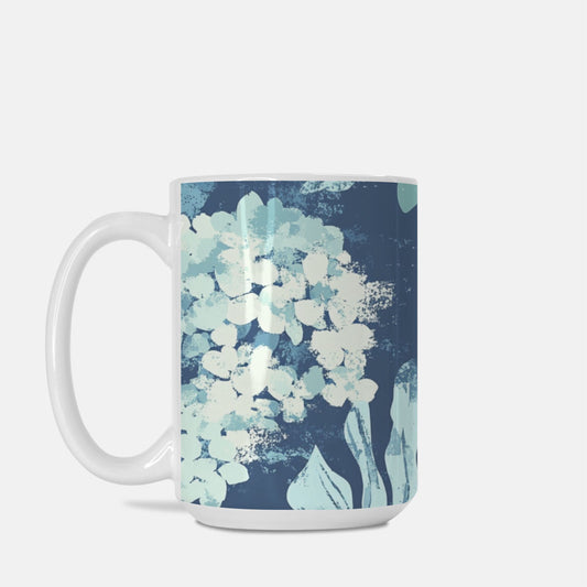 Hydrangea Palm Mug