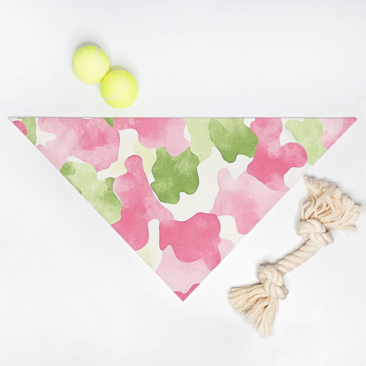 Camo Pet Bandana Pink/Green