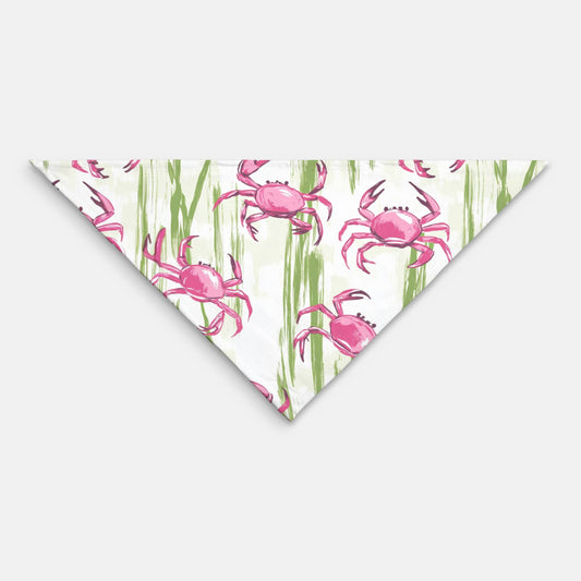 Pink Crab Pet Bandana