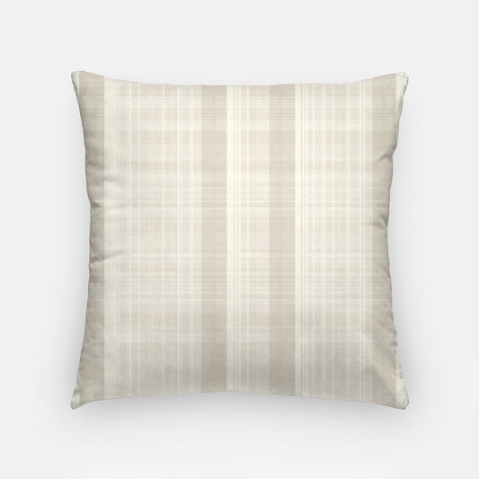Tan Faded Stripes Artisan Pillow Case 18 Inch