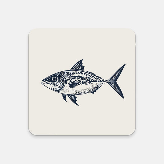 Tribal Bluefin Cork Back Coaster