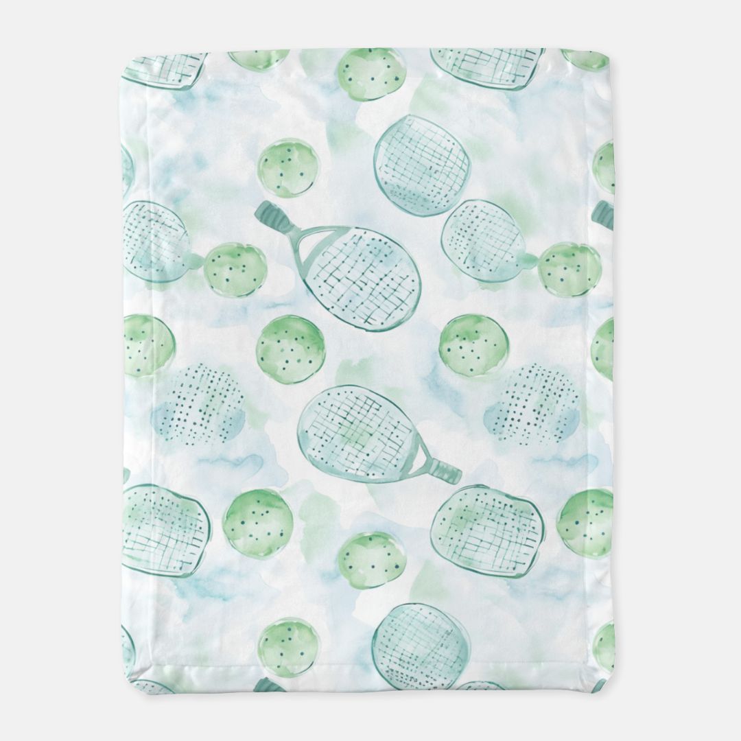 Pickleball Satin Trim Blanket