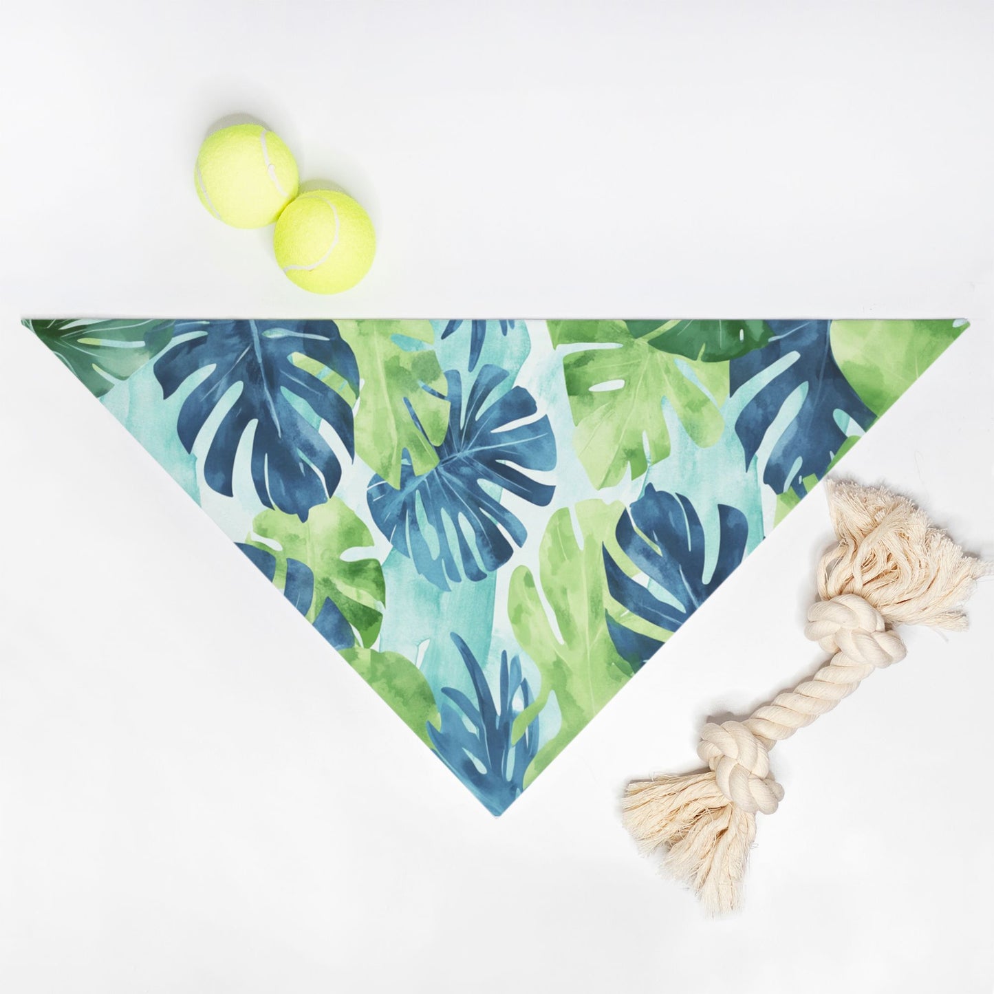 Tropical Pet Bandana Blue/Green