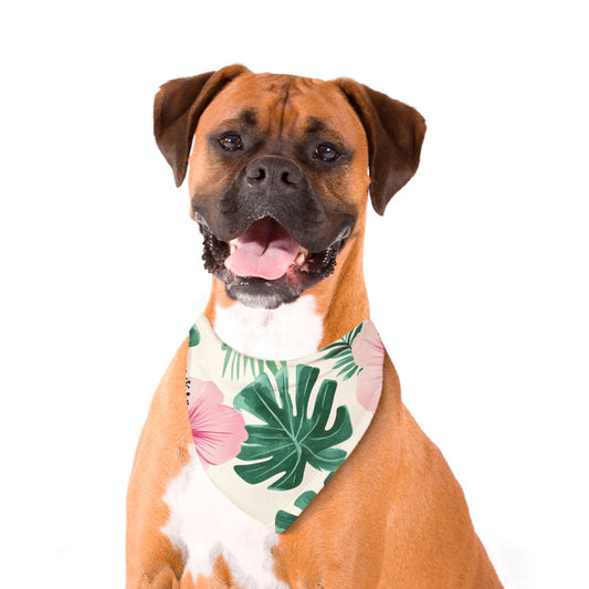 Tropical Pet Bandana Pink