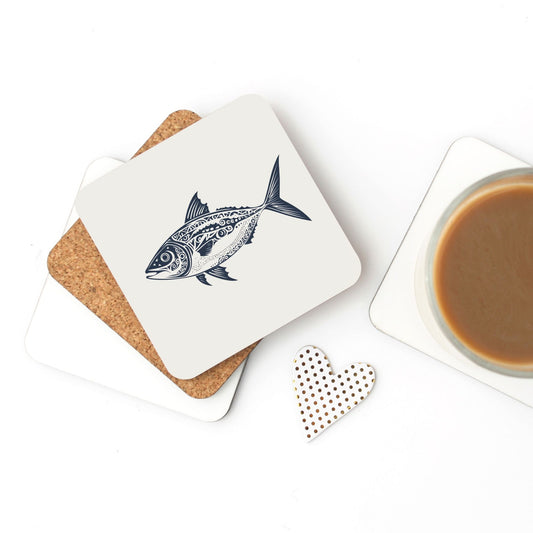 Tribal Bluefin Cork Back Coaster