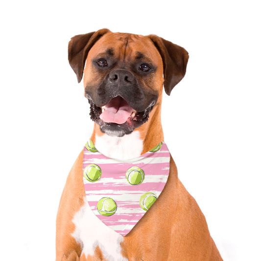 Tennis Ball Pet Bandana Pink