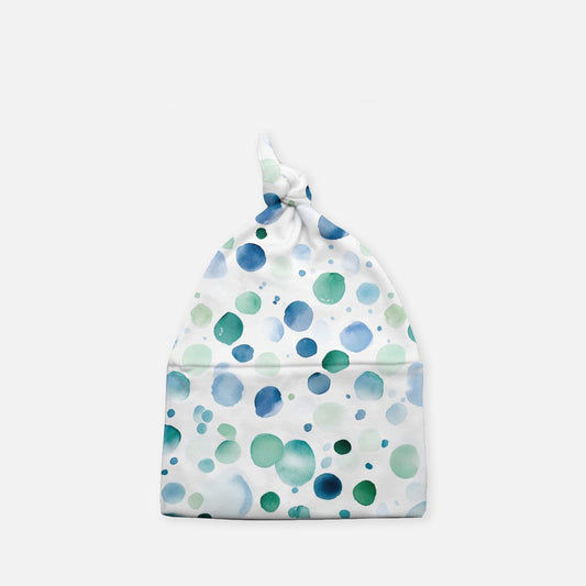Dots Baby Knotted Beanie