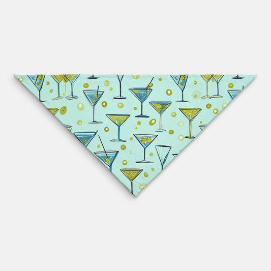 Martini Pet Bandana Blue