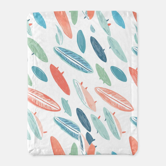Surfboard Satin Trim Blanket