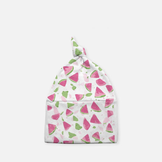 Watermelon Baby Knotted Beanie