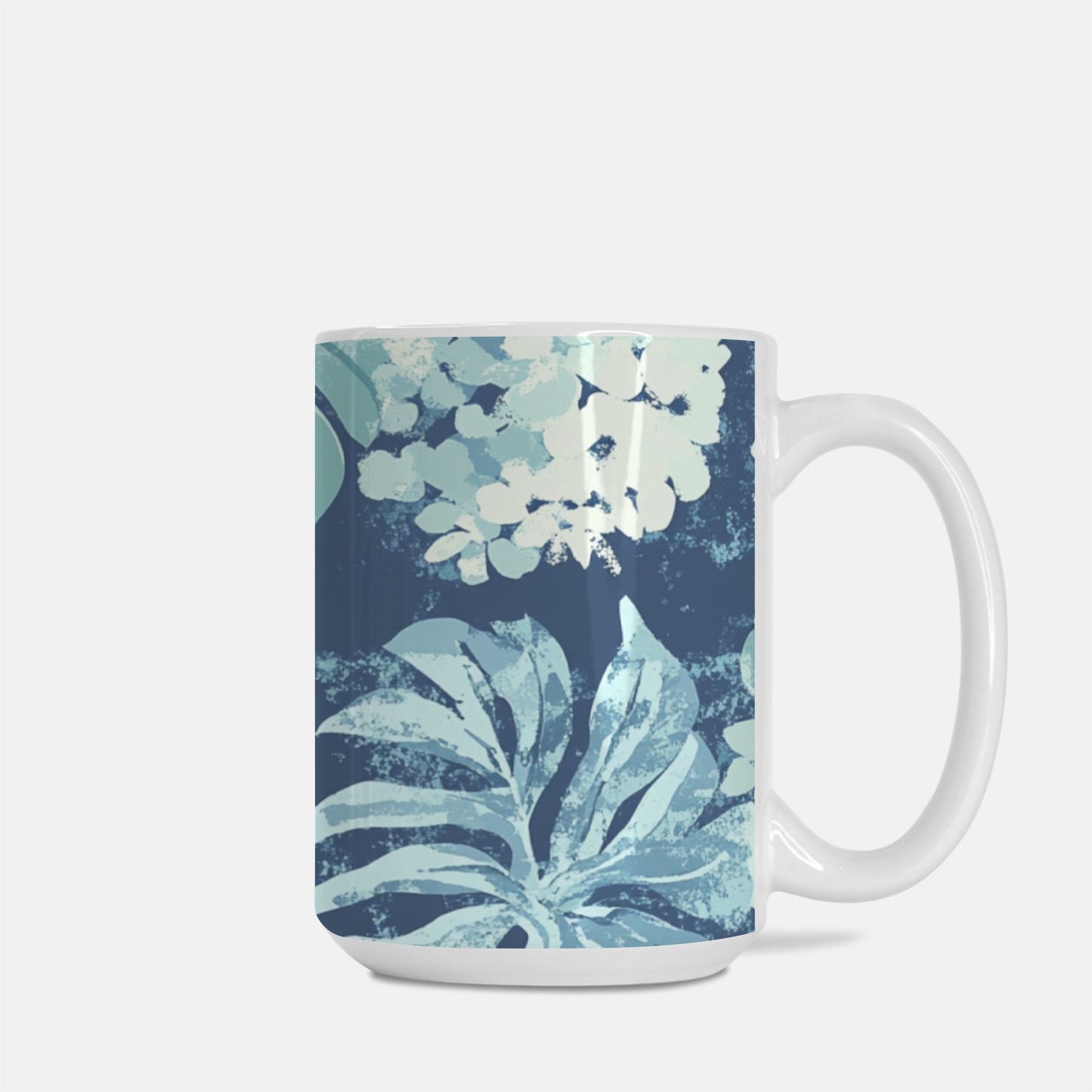 Hydrangea Palm Mug